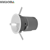RS03010 LED CCT Downlight DALI Kısılabilir Gömme, Eğilebilir, Duvar Yıkayıcı, Yuvarlak Modern LED Akıllı Ofis, Oturma Odası İçin