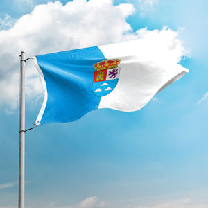 Bandiera Patriottica in Poliestere Stampata Digitalmente delle Isole <span class=keywords><strong>Canarie</strong></span> La Palma 3x5FT, Logo Personalizzato per Uso Domestico e Esterno, Decorazione - Product Image 1