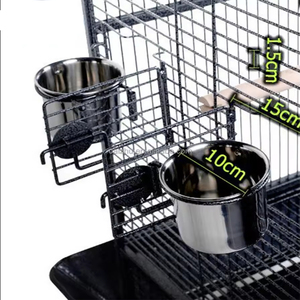 Vente en gros de <span class=keywords><strong>cage</strong></span> à oiseaux en acier moderne noir massif de 170 cm, style martelage, <span class=keywords><strong>cage</strong></span> à oiseaux contemporaine pour la reproduction d'oiseaux, volière, emballée - Product Image 4