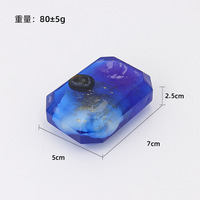 Savon artisanal de luxe en forme de cœur, transparent, avec cristaux de diamant, or et aurora, savon artisanal en cristal.
