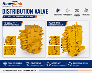 Vanne de distribution HeavyLink PC200-7 PC210-7 PC200-8M0, pièces hydrauliques pour excavatrice, haute efficacité, qualité supérieure - Product Image 1