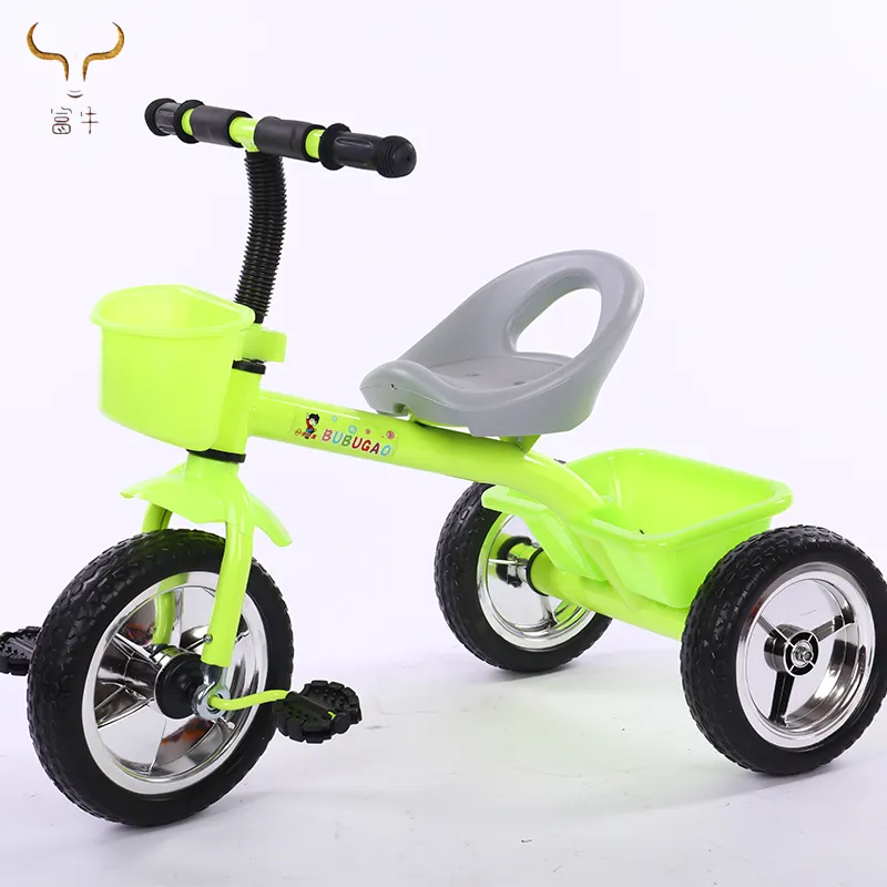 Triciclo do bebê de alta qualidade estilo simples trike 3 roda crianças triciclo com cesta traseira caminhada para venda