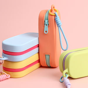 Silikon-Sonnenbrillen-Schutzhülle Langlebige Wasserdichte Brillen-Aufbewahrungstasche mit Reißverschluss Stoßfeste Brillenhülle - Product Image 2