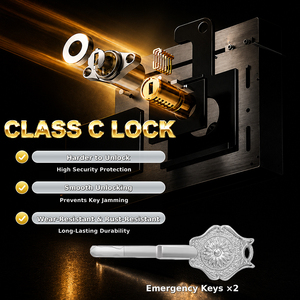 CEQSAFE – <span class=keywords><strong>Coffre</strong></span>-<span class=keywords><strong>fort</strong></span> intelligent avec reconnaissance d'empreintes digitales/visage, application TUYA et Wi-Fi, pour argent et objets de valeur, <span class=keywords><strong>grand</strong></span> format – Fournisseur d'usine - Product Image 6