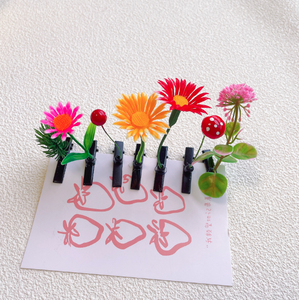 Accessori per capelli all'ingrosso che vendono graziosi fermagli per capelli con erba divertenti germogli di soia - Product Image 4