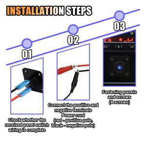 Interruptor basculante de montaje en superficie 1 <span class=keywords><strong>Gang</strong></span>, 12V 3P SPST <span class=keywords><strong>ON</strong></span>-OFF LED Rocker Toggle Switch Panel de control para Marine Boat Car Truck ATV RV - Product Image 4