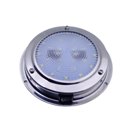 Accessoires pour bateaux, éclairage pour bateaux, lumière de plafond LED marine 2W 4 pouces, 12V, IP65, étanche, 268LM, PC + acier inoxydable 316, yacht, camping-car