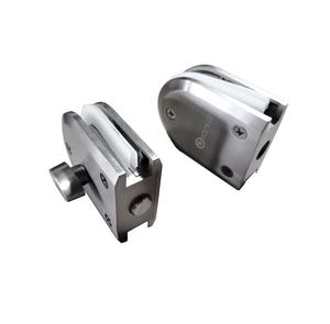 Bouton en alliage de zinc porte coulissante <span class=keywords><strong>loquet</strong></span> de <span class=keywords><strong>sol</strong></span> boulon unique sans clé adapté pour porte en verre 8mm-12mm - Product Image 3