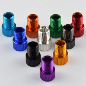Adaptador de válvula de bicicleta de aleación de aluminio francés a americano de 15,2 mm para reparación y reemplazo de tubos interiores - Product Image 1