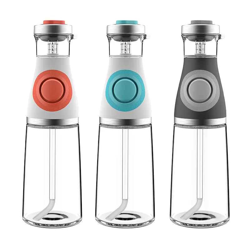 Neuer mess-Dispenser für Olivenöl und Essig 17 Unzen 500 ml Glas-Ölflasche mit Maß