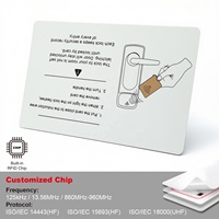 Tarjetas de PVC Inteligentes Programables de 1K 13.56MHz Fudan RFID para Hotel, Control de Acceso, Mini Etiquetas Impermeables
