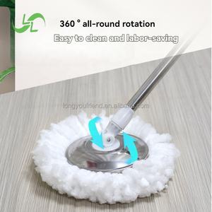2025 ensemble de vadrouille rotative à double entraînement mains libres en acier inoxydable avec seau de vadrouille en plastique de coton <span class=keywords><strong>nettoyant</strong></span> de <span class=keywords><strong>sol</strong></span> facile pour <span class=keywords><strong>un</strong></span> usage domestique - Product Image 2