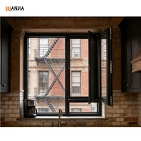 Ventanas de Muestra NFRC, Modernas, Insonorizadas, Resistentes a Huracanes, con Marco de Aluminio, Ventanas Francesas de Doble Vidrio