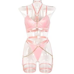 Lingerie sexy érotique pour femmes, robe de nuit sexy pour soirée dansante, sous-vêtements sexy, ensemble 3 pièces, vidéo sexy pour filles, 18+ - Product Image 5