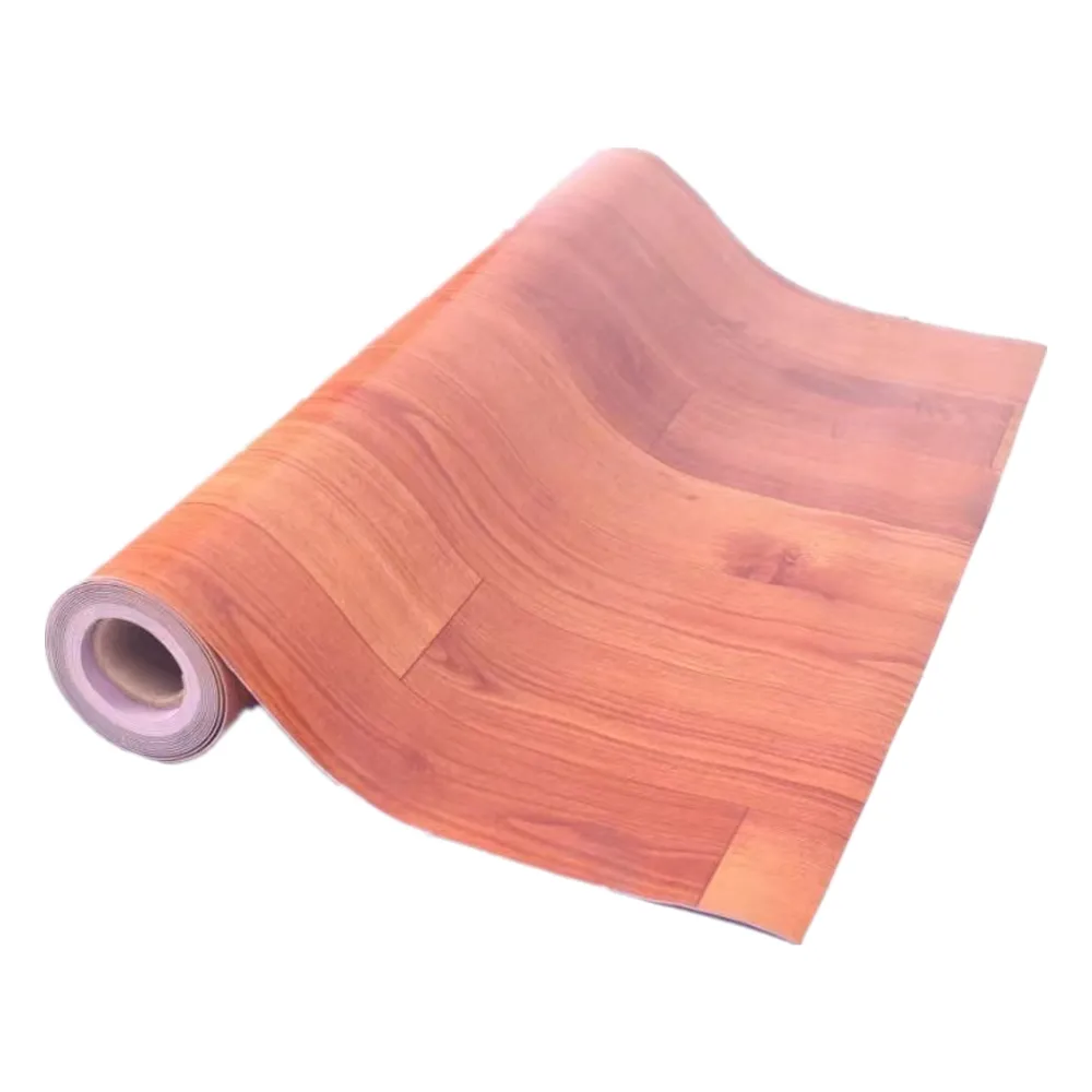 Spessore 2mm impermeabile tappeto PVC Roll grano di legno tappetino in plastica PVC spugna pavimenti