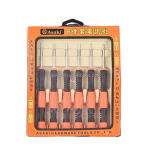 ASAKI AK-9074 6pcs Quality Alloy Steel <strong>Precision</strong> <strong>Screwdriver</strong> <strong>Set</strong> Fixing Slotted Philip's <strong>Screwdriver</strong> -1.2/2.0/2.2/3.0 +1.5/2.0 - Product Image 1