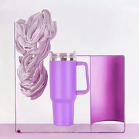 Vaso Térmico de Acero Inoxidable de 40 oz con Asa, Impresión de Logotipo Personalizado, para Stanley, Aislamiento al Vacío, Certificado ISO