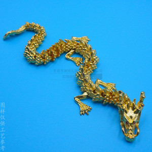 Modèle de main en alliage de zinc en forme de dragon, articulations mobiles réalistes, objet de collection, cadeau de bureau unisexe - Product Image 2