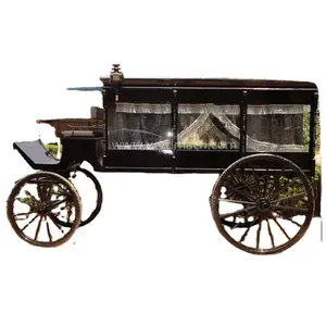 Factory Price outdoor carriage Limousine for special events/Black Box type Funeral Buggy Hearse carriage For sale