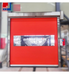 Portes rapides à enroulement en PVC les mieux notées avec capteur infrarouge, portes rapides à récupération rapide pour usine alimentaire, portes rapides à fermeture éclair - Product Image 6