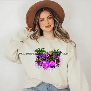 Verano tropical Mama Nana tía hermana Floral mamá hierro en español ocupado haciendo cosas de mamá pegatinas de transferencia DTF para camisetas - Product Image 5