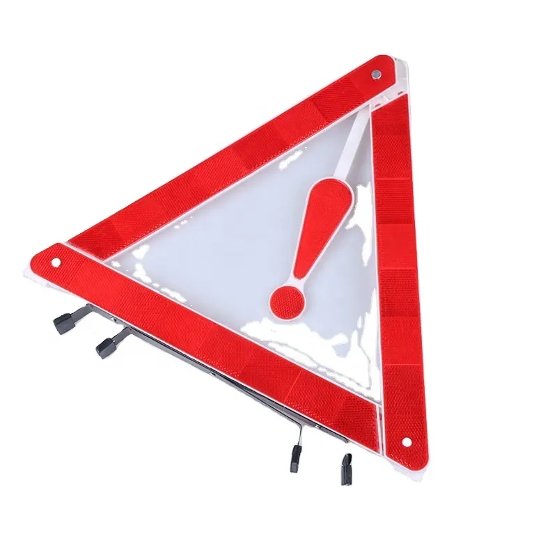 Yol kenarı yansıtıcı acil güvenlik işareti üçgen reflektör işaretleyici büyük uyarı araba üçgen yansıtıcı yol acil