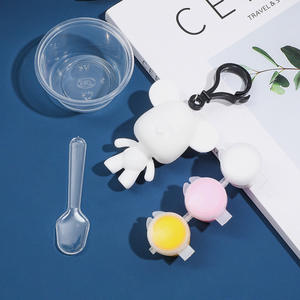 Nouveau porte-clés DIY en forme d'ours, boîte mystère tendance, cadeau mystérieux, mini ours surprise, boîte mystère en PVC, porte-clés - Product Image 4