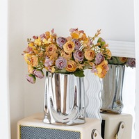 Roses artificielles en soie de haute qualité, idéales pour les mariages, la décoration de la maison, les cadeaux d'anniversaire et de Noël