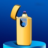 Nouvel Arrivage 2025 – Briquet USB Rechargeable à Double Arc en Métal, Écologique, Portable, Coupe-Vent, à Batterie Lithium, Idéal pour Cadeaux Promotionnels