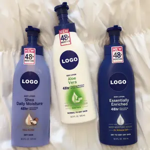 Private Label Shea Aloe Vera Seidig glatt feuchtigkeit spendend pflegend Reparatur Kollagen White ning Körper lotion für Akne trockene Haut