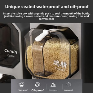 Kitchen Household <b>Plastic</b> Seasoning Box Set Combination of Jar and <b>Bottle</b> for Seasoning - Product Image 4