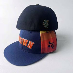 Casual Unisex Custom 6-Panel <b>Flat</b> Brim Gorras Sports Cap 3D Embroidery Logo Baseball Snapback <b>Hat</b> Fitted Image Polyester/Cotton - Product Image 6