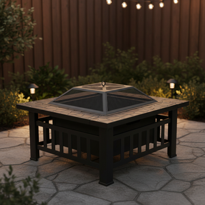 Barbecue extérieur moderne sans fumée en fer, <span class=keywords><strong>brasero</strong></span> à charbon de bois, foyer de <span class=keywords><strong>table</strong></span> pour jardin et cour arrière - Product Image 4