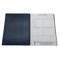 Carnet de planification hebdomadaire en cuir PU souple personnalisé A4, imprimé en usine, 2027
