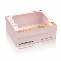 Boîte en carton personnalisée avec logo imprimé et fenêtre transparente en PVC, plateau en plastique thermoformé, emballage écologique et sûr pour les produits pour bébés