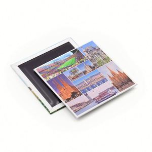 Factory Customized Printing Tourist Souvenir Belgium Tinplate Photo Tin <b>Fridge</b> Magnet - Product Image 5