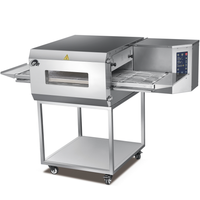 Four à pizza électrique sur chenilles 12/15/18 pouces 220/380 V avec chaîne en acier inoxydable