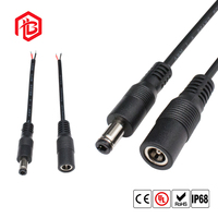 Wasserdichter DC5521 Einbau-Steckverbinder 5,5x2,1mm DC-Stromanschluss Buchse Stecker für Outdoor LED-Streifenbeleuchtung