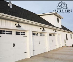 Portes de garage automatiques isolées ATMOS - Design d'entrée moderne, construction en acier + mousse PU, thermique, étanche, utilisation en villa - Product Image 1