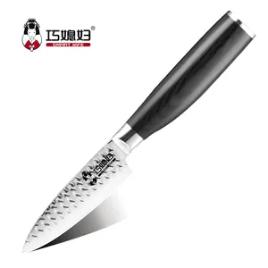 QXF Профессиональный кухонный нож из нержавеющей стали для резки фруктов нож для очистки овощей с деревянной ручкой Pakka