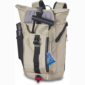 Sac à dos pour ordinateur portable en PET recyclé durable, échantillon gratuit, sac à dos de voyage à rabat tendance pour hommes et femmes - Product Image 6