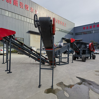 Concasseur à mâchoires mobile diesel 400x600 de haute qualité, capacité 50-100tph, installation de concassage de pierres portable sur roues, marque TIDE