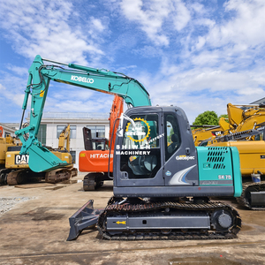7ton kobelco รถขุดขนาดเล็กมือสอง SK75รถขุดดินพร้อมเครื่องมือผลักขุดดินมือสอง SK75 SK95 SK80โรงงานของ Shiwen - Product Image 5