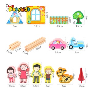 2024 nouvelle arrivée bâtiment maison jouet <span class=keywords><strong>en</strong></span> <span class=keywords><strong>bois</strong></span> château pour enfants W13A212 - Product Image 2