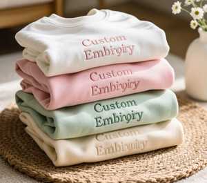 Pull à col rond brodé sur mesure Sweat-shirt surdimensionné en polaire 100% coton Sweat-shirts à col rond avec logo personnalisé pour hommes - Product Image 3