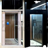 Cadre de décoration mural pour ascenseur panoramique en acier inoxydable avec finition de ligne de cheveux, design de plancher et de plafond, prix de l'ascenseur