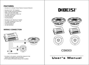 طقم DIBEISI CS6003 بوصة نطاق كامل ثنائي الاتجاه لطراز كامري - Product Image 3