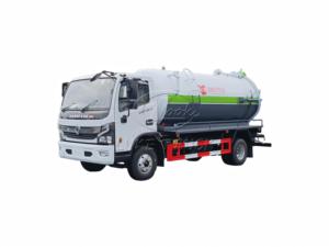 DFAC Vacuum Sewage <b>Suction</b> Truck for Export, Cummins Engine Euro 3 Emission, 10m³ Sewage Tank with Self-Dumping System - Product Image 1