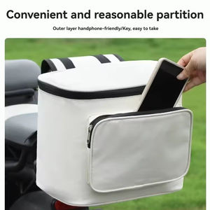 Sac de rangement arrière pour vélo électrique en tissu Oxford imperméable, grande capacité, portable, accessoires de vélo à suspendre en intérieur - Product Image 5