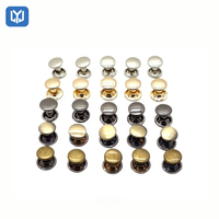 Boutons-pression décoratifs de haute qualité pour la confection de sacs, chaussures, sacs à main et jeans, en argent, noir et or, pour la décoration de vêtements en cuir.